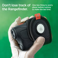 AHP03117 - AirTag Rangefinder Wrap in black showing the one less thing to worry about before rushing to make the tee time. Don't lose track of the Rangefinder