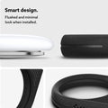 AMP01439 - Apple AirTag Series - Spigen Vault in Matte Black showing smart design