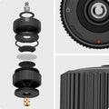 AHP04759 - AirTag Camera Mount Adapter in black showing the different angles and parts