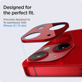 AGL04039 - iPhone 13 Mini / iPhone 13 Optik Lens Protector in red showing designed for the perfect fit. Precisely designed to fit seamlessly with iPhone 13 and 13 mini