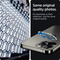 AGL04104 - iPhone 13 Pro Max / iPhone 13 Pro Optik Lens Protector in crystal clear showing same original quality photos. No blemishes or flash reflection. Just the same original quality.