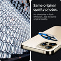 AGL04034 - iPhone 13 Pro Max / iPhone 13 Pro Optik Lens Protector in gold showing same original quality photos. No blemishes or flash reflection. Just the same original quality.