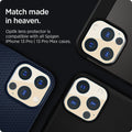 AGL04034 - iPhone 13 Pro Max / iPhone 13 Pro Optik Lens Protector in gold showing match made in heaven. Optik lens protectors is compatible with all spigen iPhone 13 pro and 13 pro max cases.