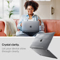 ACS06957 - MacBook Air 15-inch Case Thin Fit in Crystal Clear showing the crystal clarity. Let your device shine through