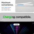 APP06266 - Apple Pencil Holder DA20 in White showing the maximum convenience. Rear cutout allows you to you to push out your Apple Pencil. Charging compatible