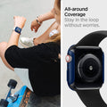 ACS02226 - Apple Watch Series (Apple Watch (40mm)) Case Thin Fit in metallic blue open cutout stay in the loop without worries.