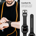 ACS04190 - Apple Watch Series (41mm) Case Liquid Air Pro in black 0comfort fit. Adjustable band with lightweight