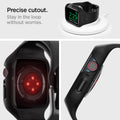 ACS04190 - Apple Watch Series (41mm) Case Liquid Air Pro in black precise cutout. Stay in the loop without worries