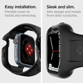 ACS04190 - Apple Watch Series (41mm) Case Liquid Air Pro in black easy installation. Flexible cover to install and removing. Sleek and sim. Slim design and resists from daily scratches