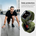 ACS04408 - Apple Watch Series (45mm) Case Liquid Air Pro in moss green showing the daily protection. Long lasting comfort and full protection