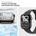 AFL08579 - Apple Watch 10 (46mm) EliteShield EZ Fit in Clear showing the for curved displays. Protects curved edge with flexible EPU material