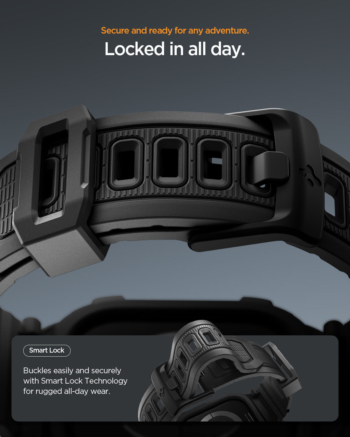 ACS10494 - Apple Watch 10/11 (42mm) Rugged Armor Pro 2 in Matte Black