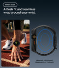 ACS11899 - Apple Watch 12 (46mm) Liquid Air Pro showing the smartwatch on a wrist alongside an adjustable fit range from 155mm to 245mm