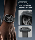 ACS11887 - Apple Watch Series 12 (46mm) Case Rugged Armor in Dark Gray showing the rugged case design with reinforced edges and raised protection around the watch face