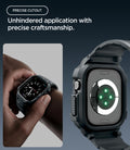 ACS11895 - Apple Watch Series 12 (46mm) Case Rugged Armor Pro in Dark Gray showing precise cutouts providing easy access to controls while keeping the sensor area open