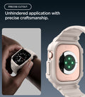 ACS11897 - Apple Watch Series 12 (46mm) Case Rugged Armor Pro in Dune Beige showing precise cutouts providing easy access to controls while keeping the sensor area open