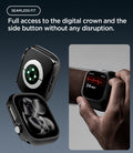 ACS11880 - Apple Watch Series 12(42mm) Case Thin Fit in Black showing precise access to the crown and side button for seamless operation