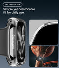 ACS11891 - Apple Watch Series 12(46mm) Case Thin Fit in Crystal Clear showing the protective case with raised edges for added everyday protection