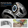 AMP06357 - Apple Watch (41mm) Modern Fit 316L Band in Silver made of 316L surgical steel to keep your watch luxurious for a long time.