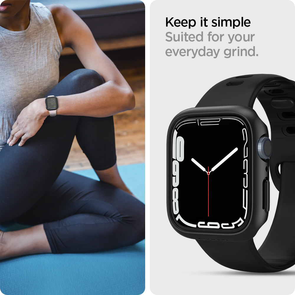 ACS04184 - Apple Watch Series (41mm) Case Thin Fit in black suited for your everyday grind. Keep it simple.