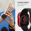 ACS04177 - Apple Watch Series (45mm) Case Thin Fit in metallic red all around daily protection. complete defense.