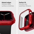 ACS04177 - Apple Watch Series (45mm) Case Thin Fit in metallic red raised edges prevent daily surface scratches. Perfect fit precise and seamless fitment.