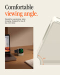 AMP11668 - Apple Watch Classic LS Charger Stand slanted stand provides a 65 degree viewing angle for comfortable viewing while the watch charges.