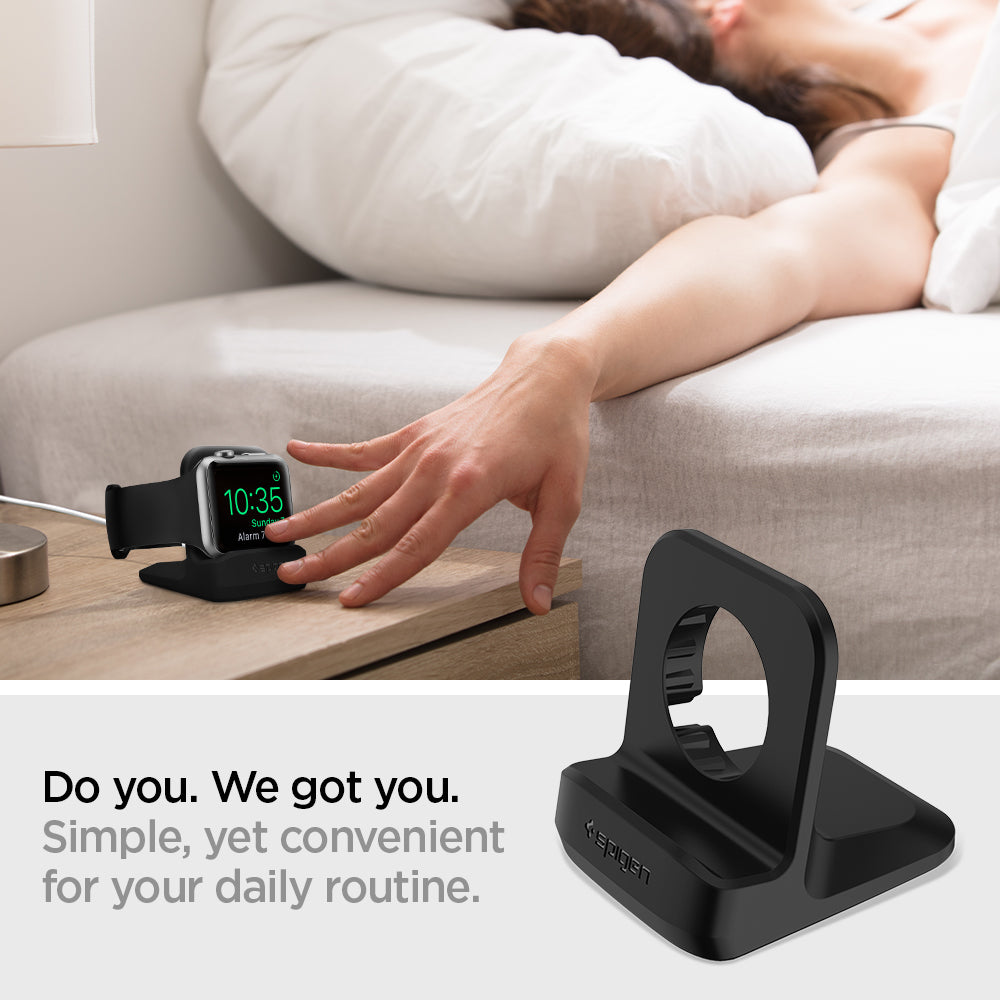 SGP11584 - Apple Watch Night Stand S350 in black showing the simple yet convenient for your daily routine