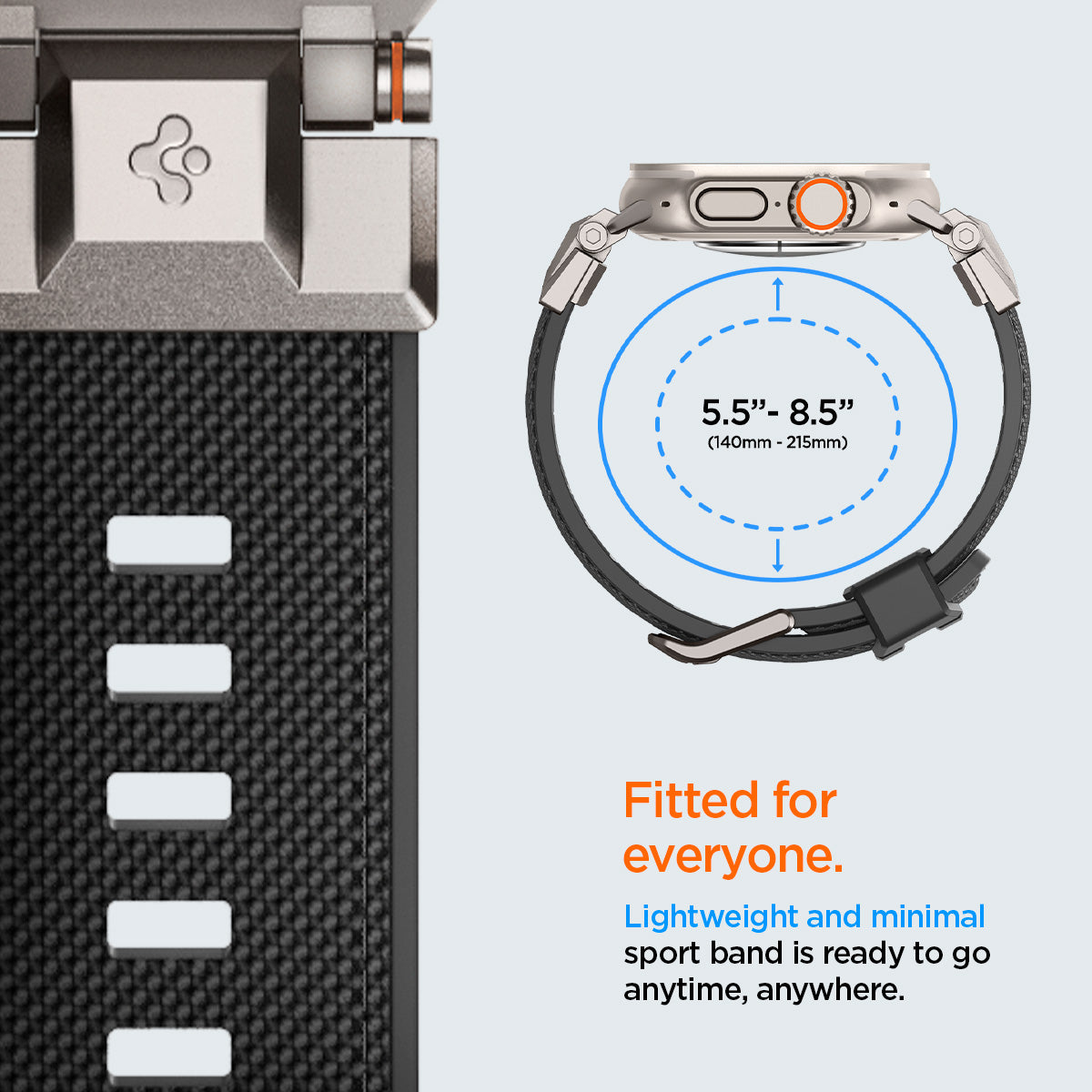 AMP06065 - Apple Watch Series DuraPro Armor Watch Band lightweight and minimal sport band is ready to go anytime, anywhere.