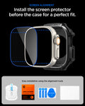 ACS11414 - Apple Watch Ultra (49mm) in Matte Black showing install the screen protector