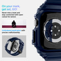 ACS08592 - Apple Watch 10 (42mm) Case Rugged Armor Pro in Navy Blue never miss a beat and stay connected with open cutout for the sensor. Write down On your mark, get set GO! Unhindered application with precise craftsmanship.