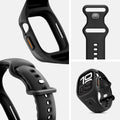 ACS09317 - Apple Watch 10 (46mm) Case Liquid Air Pro in Matte Black showing inside, detail.
