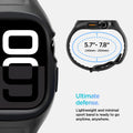 ACS09317 - Apple Watch 10 (46mm) Case Liquid Air Pro in Matte Black showing ultimate defense. Lightweight and minimal sport band is ready to go anytime, anywhere. 145mm-200mm.