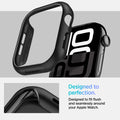 ACS08588 - Apple Watch 10 (42mm) Case Thin Fit in Black designed to fit flush and seamlessly around your apple watch. Designed to perfection.