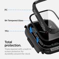 ACS04191 - Apple Watch Series (41mm) Case Tough Armor in black  has total protection. Triple-layered called PC, 9H tempered glass, TPU with a built in screen protector for durability around the clock.