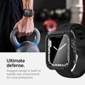 ACS04183 - Apple Watch Series (45mm) Case Tough Armor in black has rugged design is built to handle any environment for total protection. Ultimate defense.