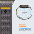 AMP09034 - Apple Watch 10 (46mm) Athlex Air in Active Gray showing the fitment. 6.1