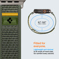 AMP09035 - Apple Watch 10 (46mm) Athlex Air in Active Green showing the fitment. 6.1