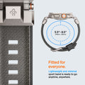 AMP09104 - Apple Watch Ultra (49mm) DuraPro Armor in Gray lightweight and minimal sport band is ready to go anytime, anywhere.