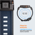 AMP09103 - Apple Watch Ultra (49mm) DuraPro Armor in Navy Blue lightweight and minimal sport band is ready to go anytime, anywhere.