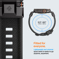 AMP09229 - Apple Watch Ultra (49mm) DuraPro Armor in Black Edition lightweight and minimal sport band is ready to go anytime, anywhere.