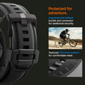 AMP09229 - Apple Watch Ultra (49mm) DuraPro Armor in Black Edition improved and refined buckle and connector for additional security. textured TPU inner pattern for comfortable wear.