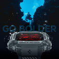 ACS07390 - Apple Watch (49mm) Rugged Armor Pro in Dark Gray  go bolder. Shows the depths of the sea.