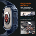 ACS07389 - Apple Watch (49mm) Rugged Armor Pro in Navy Blue never miss a beat and stay connected with open cutout for the sensor. Write down On your mark, get set GO! Unhindered application with precise craftsmanship.