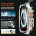 ACS05459 - Apple Watch Ultra (Apple Watch (49mm)) Case Ultra Hybrid in crystal clear two part construction with durable polycarbonate and thermoplastic polyurethane. Crystal clarity all around with ultimate protection. Adventure ready, protected daily.