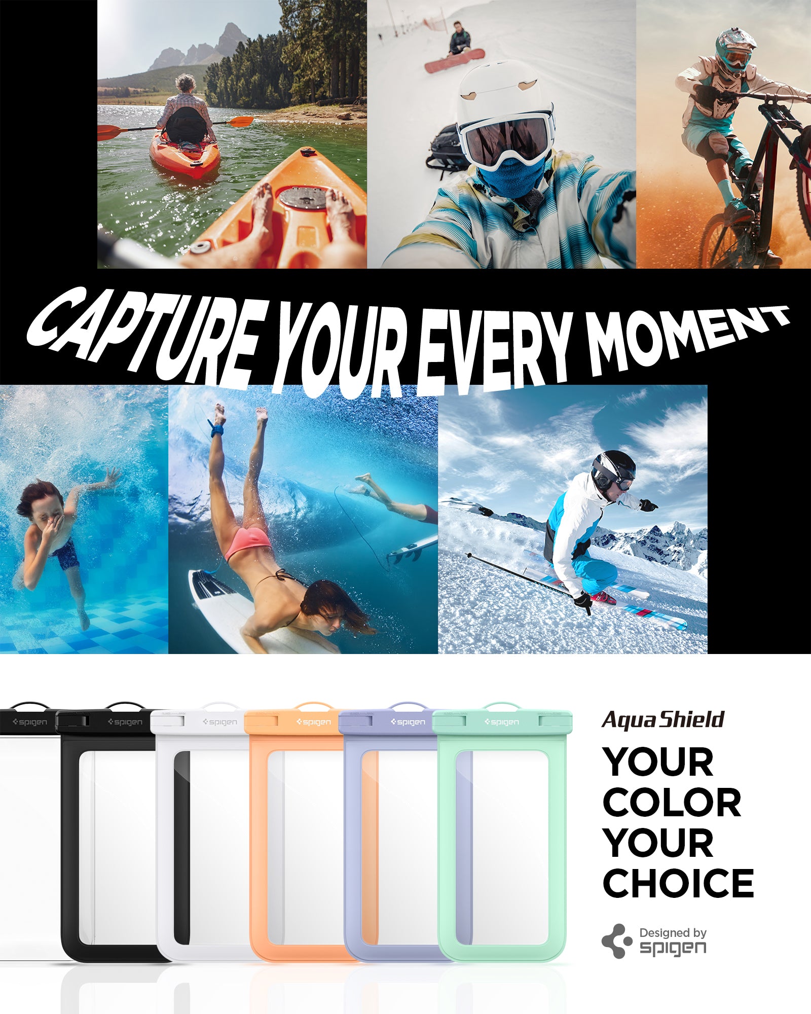 AquaShield Waterproof Case (2 Pack) - Spigen.com Official Site