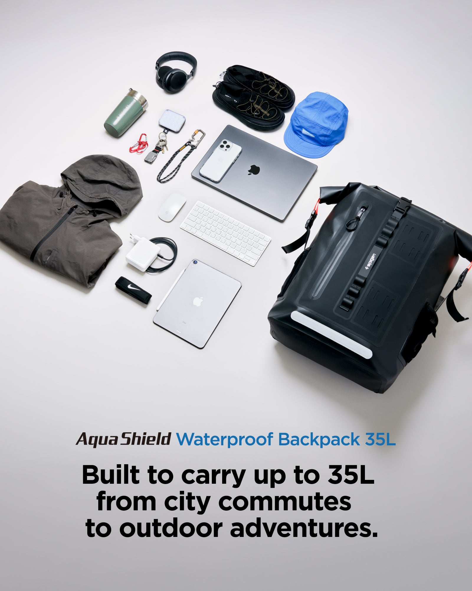 AquaShield Waterproof Backpack - Spigen.com Official Site – Spigen Inc