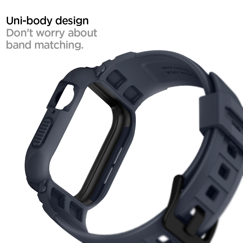 ACS00819 - Apple Watch Series (Apple Watch (45mm)) Case Rugged Armor Pro in charcoal gray uni-body design. Don't worry about band matching.
