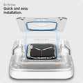 AFL04052 - Apple Watch Series (41mm) Screen Protector ProFlex EZ Fit showing the ez fit tray. Quick and easy installation