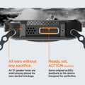 ACS05456 - Apple Watch Series (Apple Watch (49mm)) in matte black has all 10 speaker holes are meticulously placed for zero decibel blockage. All ears without any sacrifice. Also has Ready, set action button. Same original tactility feedback as the device. Designed for perfection.
